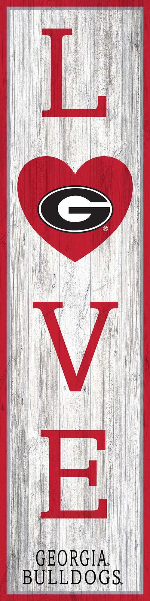 Georgia Bulldogs LOVE Door Leaner Sign - 12