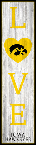 Iowa Hawkeyes LOVE Door Leaner Sign - 12
