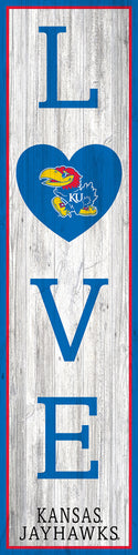 Kansas Jayhawks LOVE Door Leaner Sign - 12
