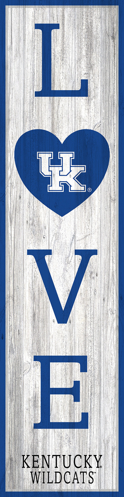 Kentucky Wildcats LOVE Door Leaner Sign - 12