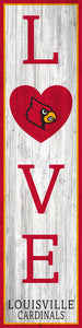 Louisville Cardinals LOVE Door Leaner Sign - 12"x48"