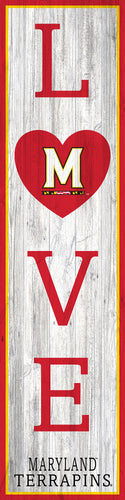Maryland Terrapins LOVE Door Leaner Sign - 12