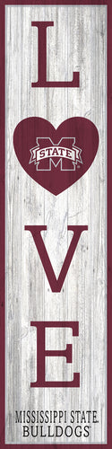 Mississippi State Bulldogs LOVE Door Leaner Sign - 12