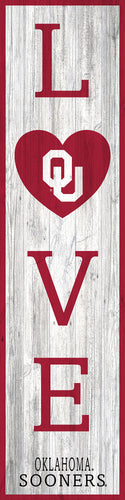 Oklahoma Sooners LOVE Door Leaner Sign - 12