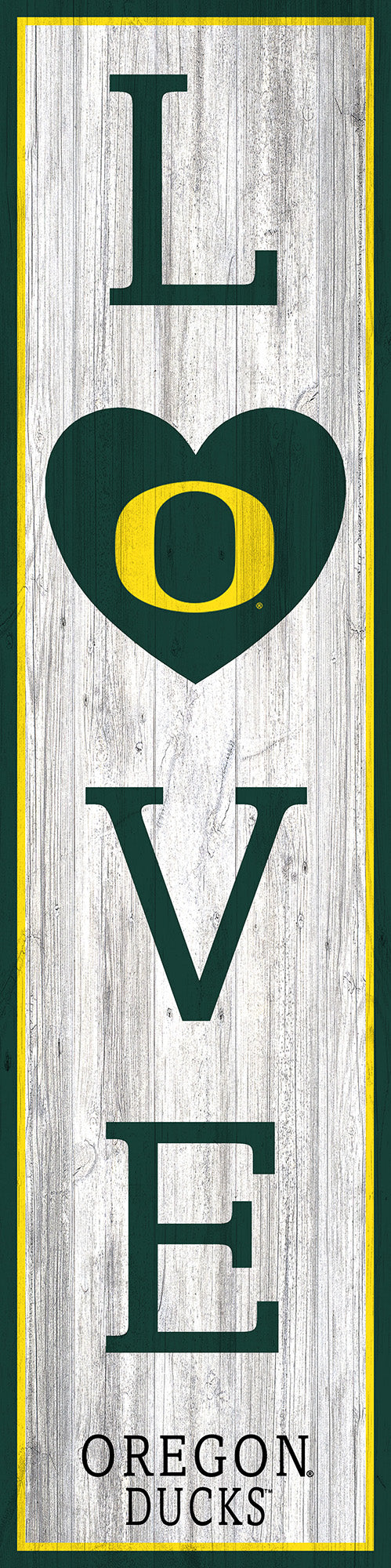 Oregon Ducks LOVE Door Leaner Sign - 12