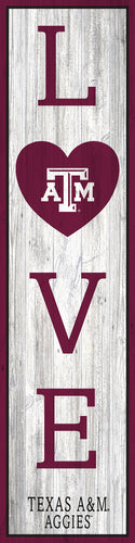 Texas A&M Aggies LOVE Door Leaner Sign - 12