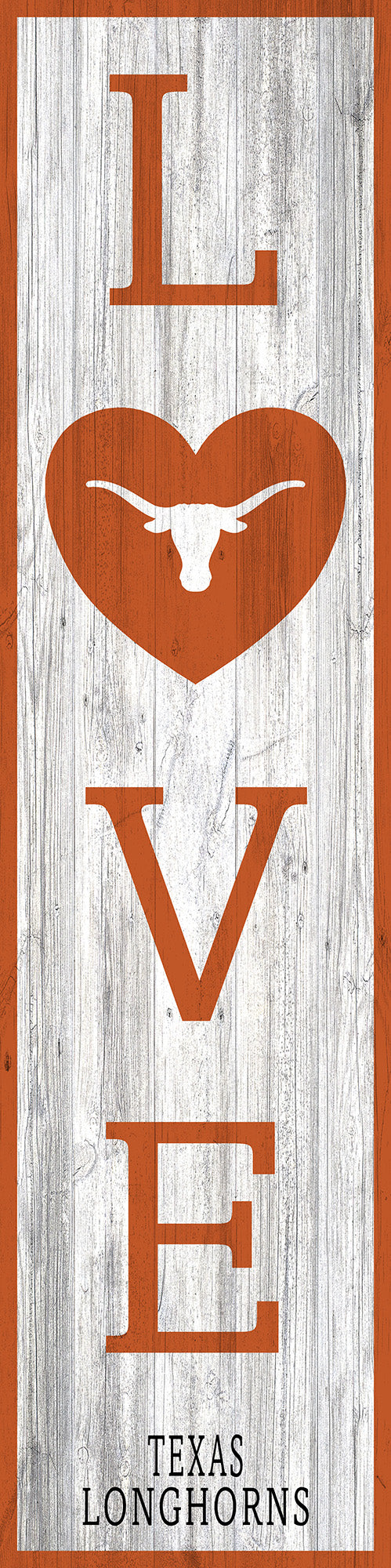 Texas Longhorns LOVE Door Leaner Sign - 12