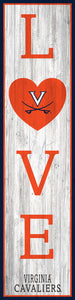 Virginia Cavaliers LOVE Door Leaner Sign - 12"x48"