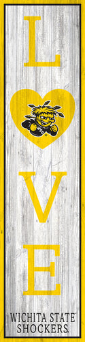 Wichita State Shockers LOVE Door Leaner Sign - 12