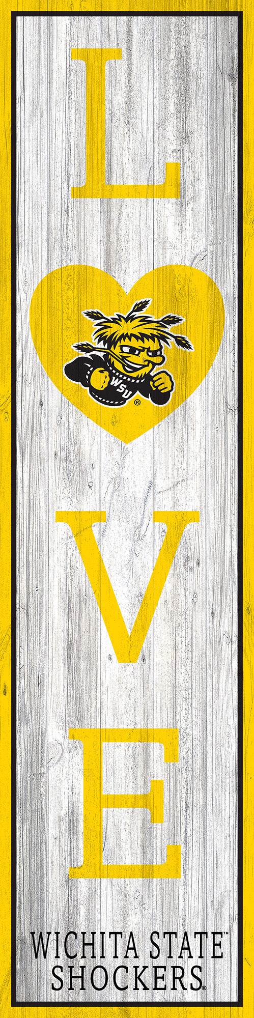 Wichita State Shockers LOVE Door Leaner Sign - 12