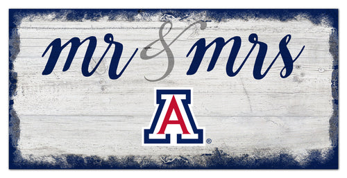 Arizona Wildcats Mr. & Mrs. Script Wood Sign - 6
