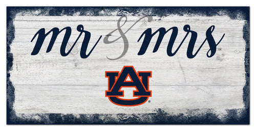 Auburn Tigers Mr. & Mrs. Script Wood Sign - 6