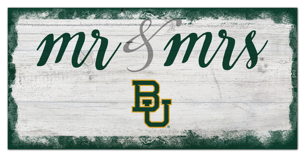 Baylor Bears Mr. & Mrs. Script Wood Sign - 6