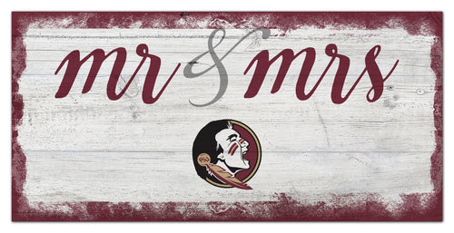 Florida State Seminoles Mr. & Mrs. Script Wood Sign - 6