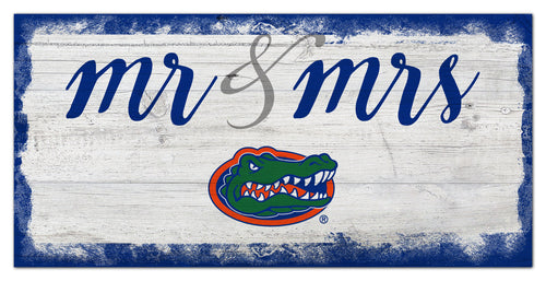 Florida Gators Mr. & Mrs. Script Wood Sign - 6