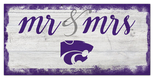 Kansas State Wildcats Mr. & Mrs. Script Wood Sign - 6