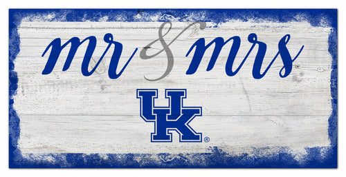 Kentucky Wildcats Mr. & Mrs. Script Wood Sign - 6