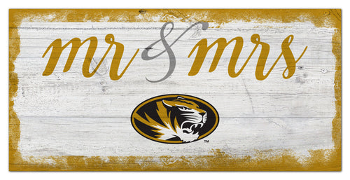 Missouri Tigers Mr. & Mrs. Script Wood Sign - 6