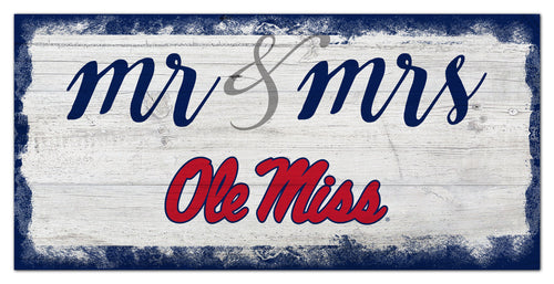 Ole Miss Rebels Mr. & Mrs. Script Wood Sign - 6