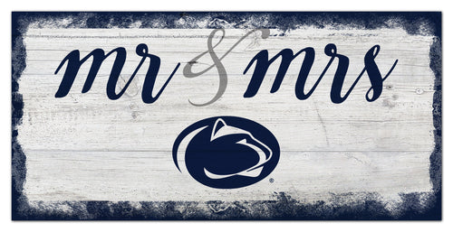 Penn State Nittany Lions Mr. & Mrs. Script Wood Sign - 6