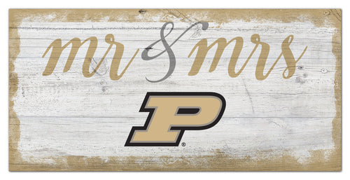 Purdue Boilermakers Mr. & Mrs. Script Wood Sign - 6