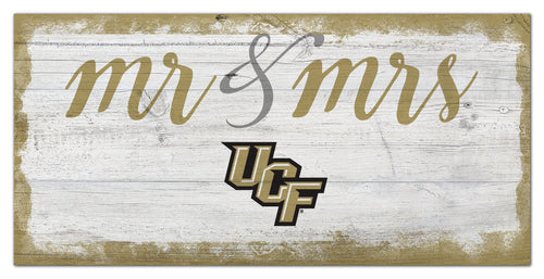 UCF Golden Knights Mr. & Mrs. Script Wood Sign - 6