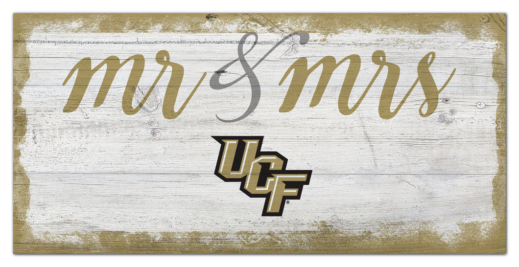 UCF Golden Knights Mr. & Mrs. Script Wood Sign - 6