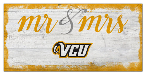 VCU Rams Mr. & Mrs. Script Wood Sign - 6