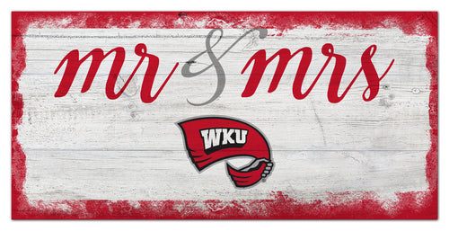 Western Kentucky Hilltoppers Mr. & Mrs. Script Wood Sign - 6