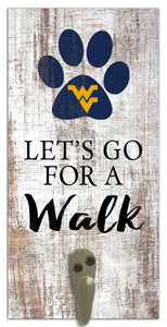 West Virginia Mountaineers Leash Holder Sign - 6"x12"