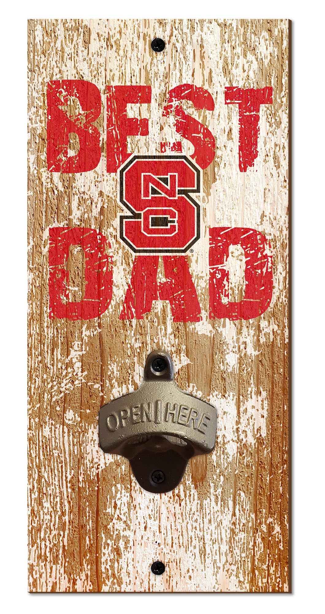 NC State Wolfpack Best Dad Bottle Opener