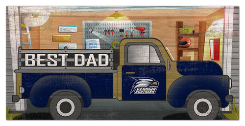 Georgia Southern Eagles Best Dad Truck Sign - 6