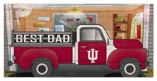 Indiana Hoosiers Best Dad Truck Sign - 6