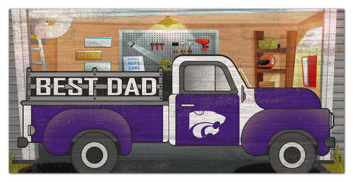Kansas State Wildcats Best Dad Truck Sign - 6