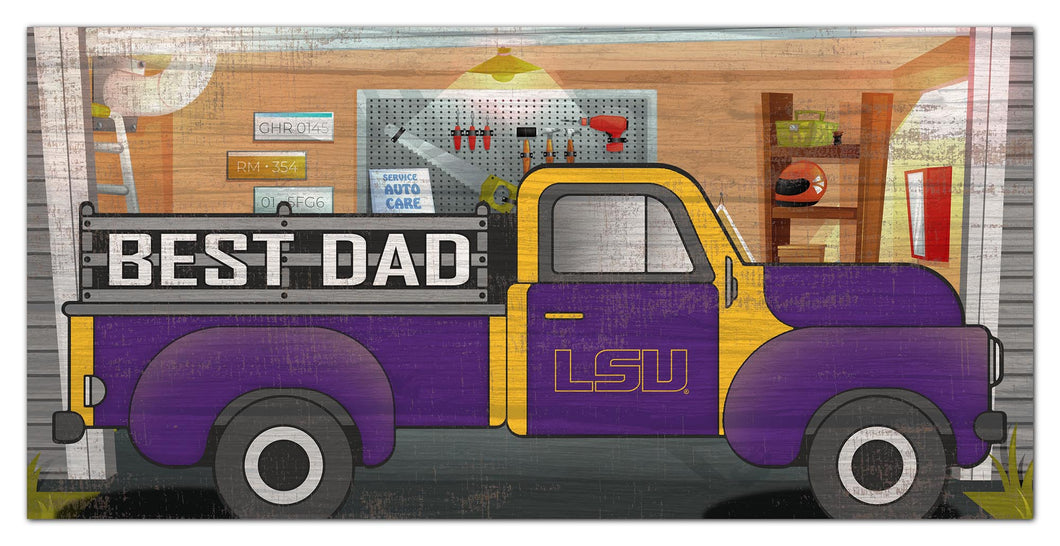 LSU Tigers Best Dad Truck Sign - 6