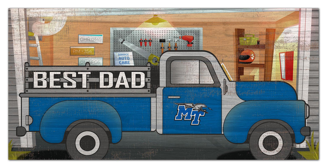 Middle Tennessee State Best Dad Truck Sign - 6