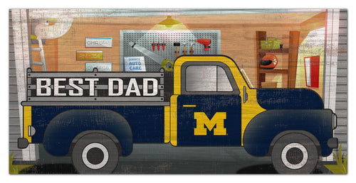 Michigan Wolverines Best Dad Truck Sign - 6