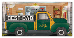 NDSU Bison Best Dad Truck Sign - 6"x12"