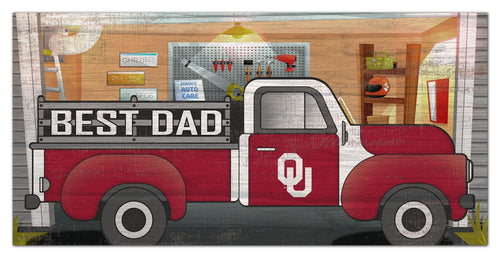 Oklahoma Sooners Best Dad Truck Sign - 6