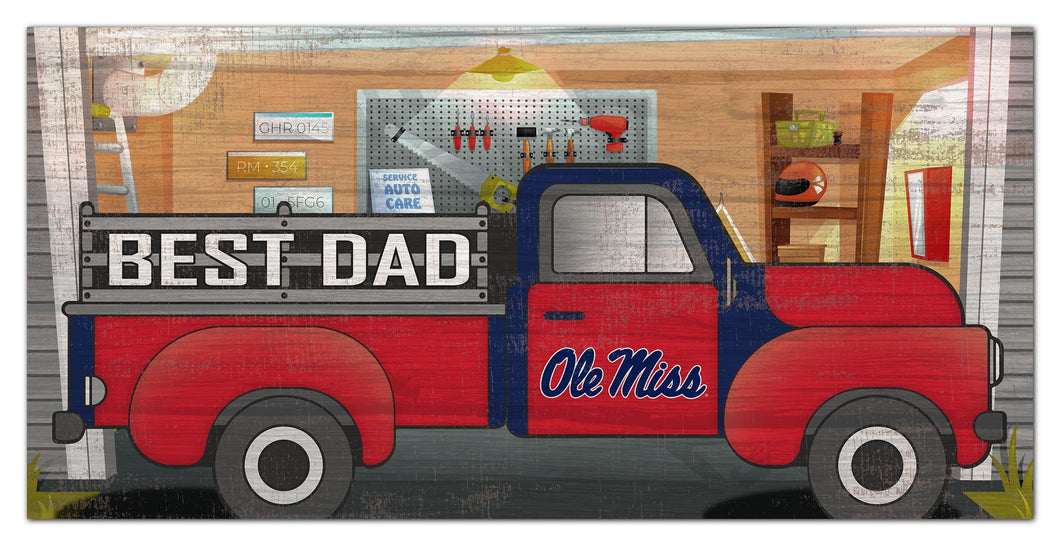 Ole Miss Rebels Best Dad Truck Sign - 6