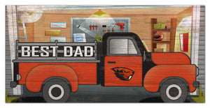 Oregon State Beavers Best Dad Truck Sign - 6"x12"
