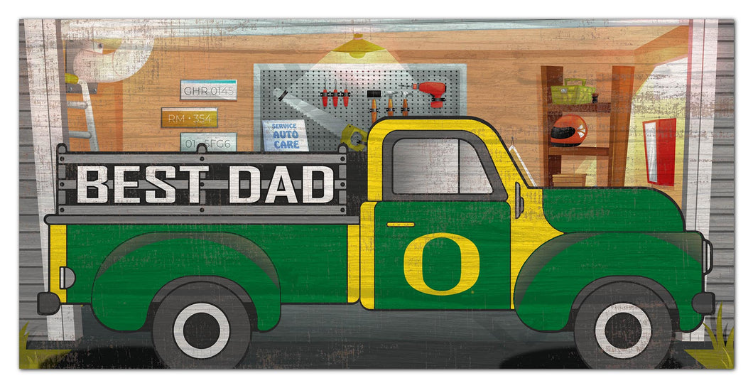 Oregon Ducks Best Dad Truck Sign - 6