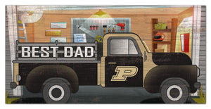 Purdue Boilermakers Best Dad Truck Sign - 6"x12"