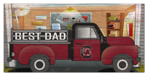 South Carolina Gamecocks Best Dad Truck Sign - 6"x12"