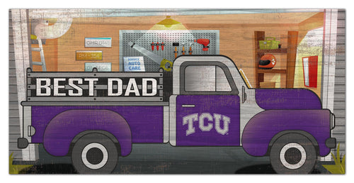 TCU Horned Frogs Best Dad Truck Sign - 6