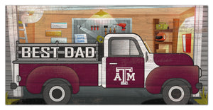 Texas A&M Aggies Best Dad Truck Sign - 6"x12"