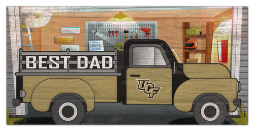 UCF Golden Knights Best Dad Truck Sign - 6