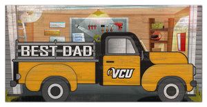 VCU Rams Best Dad Truck Sign - 6"x12"