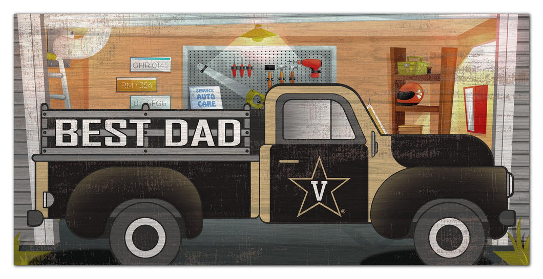 Vanderbilt Commodores Best Dad Truck Sign - 6
