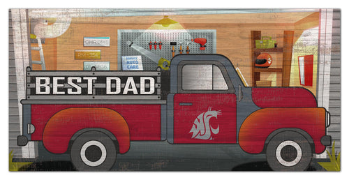 Washington State Cougars Best Dad Truck Sign - 6